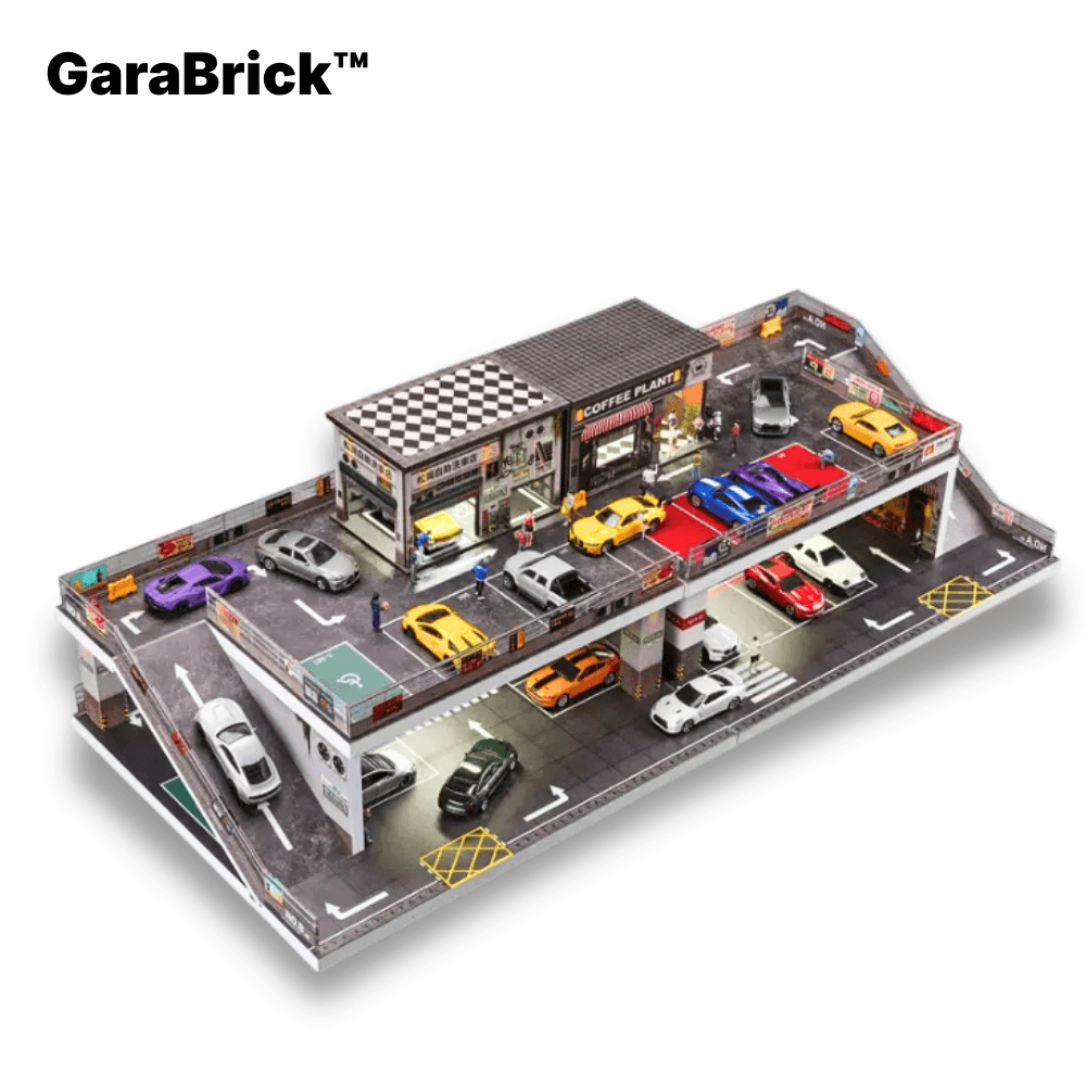 GaraBrick™ Tokyo Street Multistory | JDM Style 1:64 Parking Lot