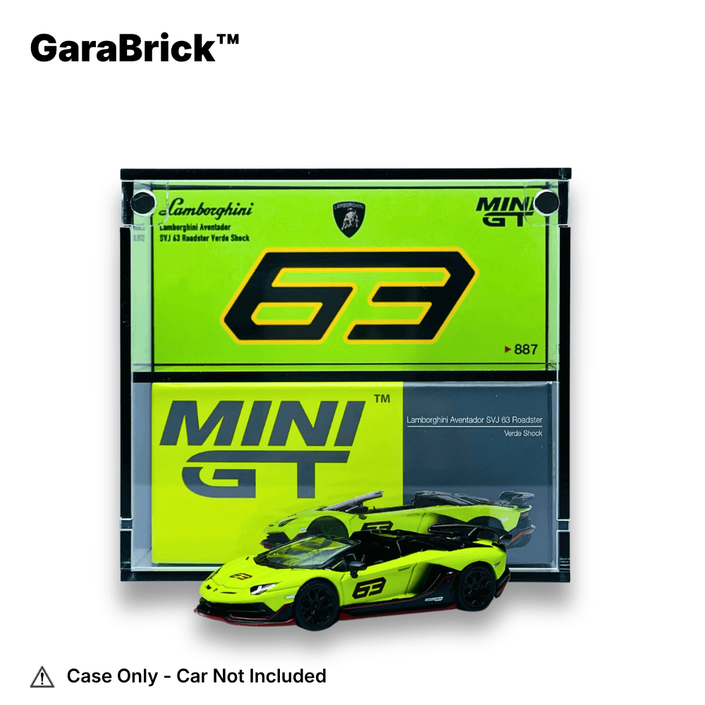 MiniGT Display Case for Lamborghini Aventador SVJ 63 Roadster (#887)