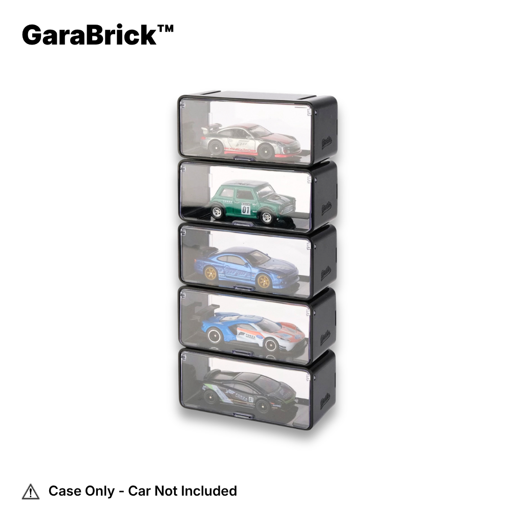 Modular 1:64 Diecast Display Case - Stackable Wall System (Pack of 5)