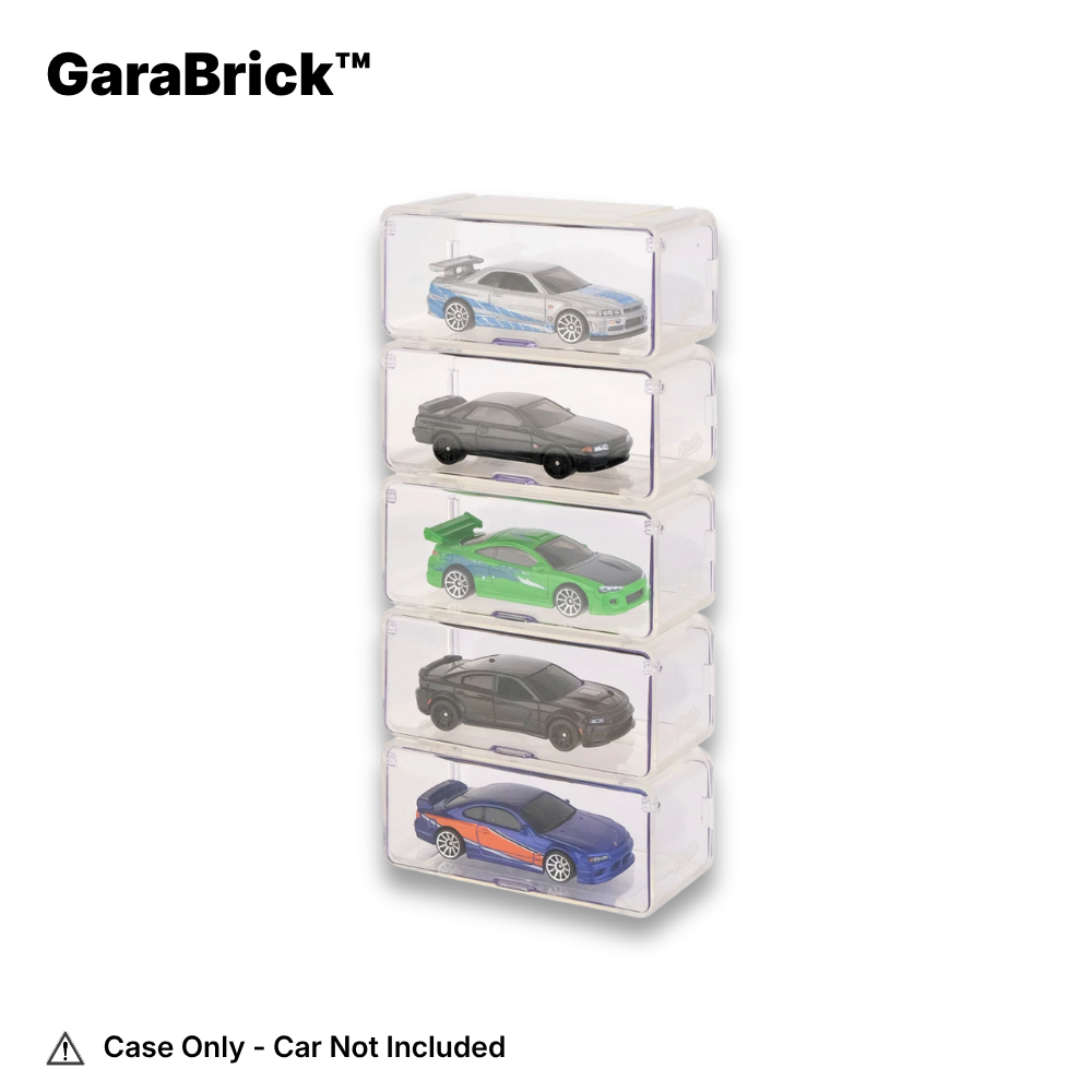Modular 1:64 Diecast Display Case - Stackable Wall System (Pack of 5)