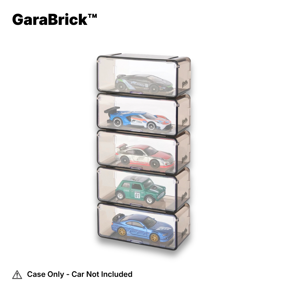 Modular 1:64 Diecast Display Case - Stackable Wall System (Pack of 5)