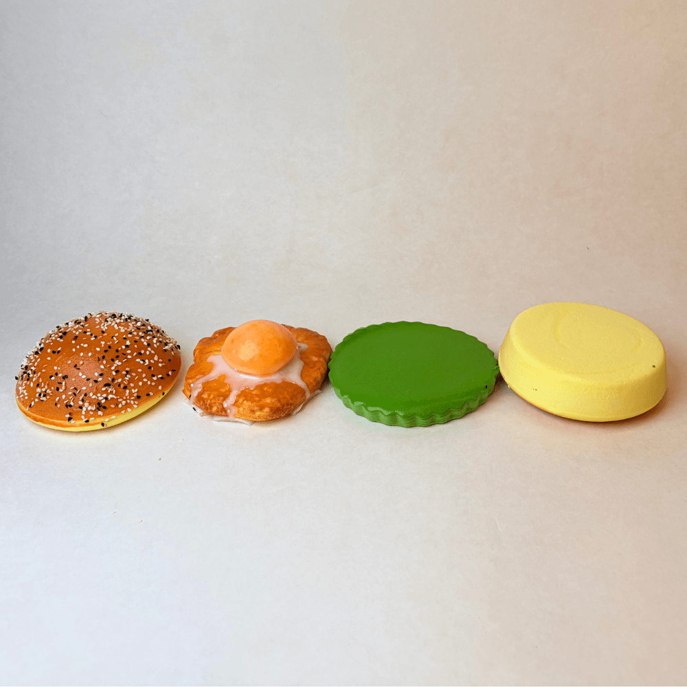 Peel-Apart Burger Squishy _ Slow Rising & Soft