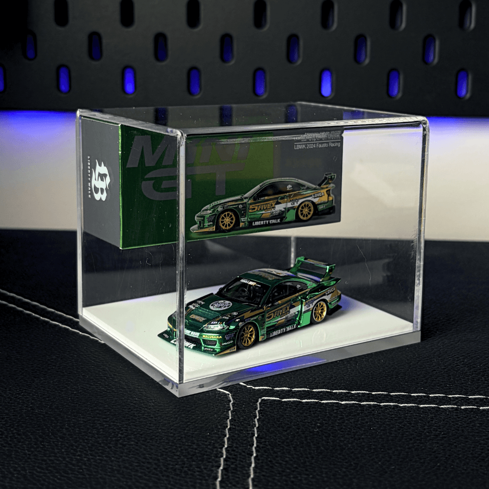 Double-Deck Display Case - 1:64 Acrylic Case for MiniGT, Tarmac Works & Para64