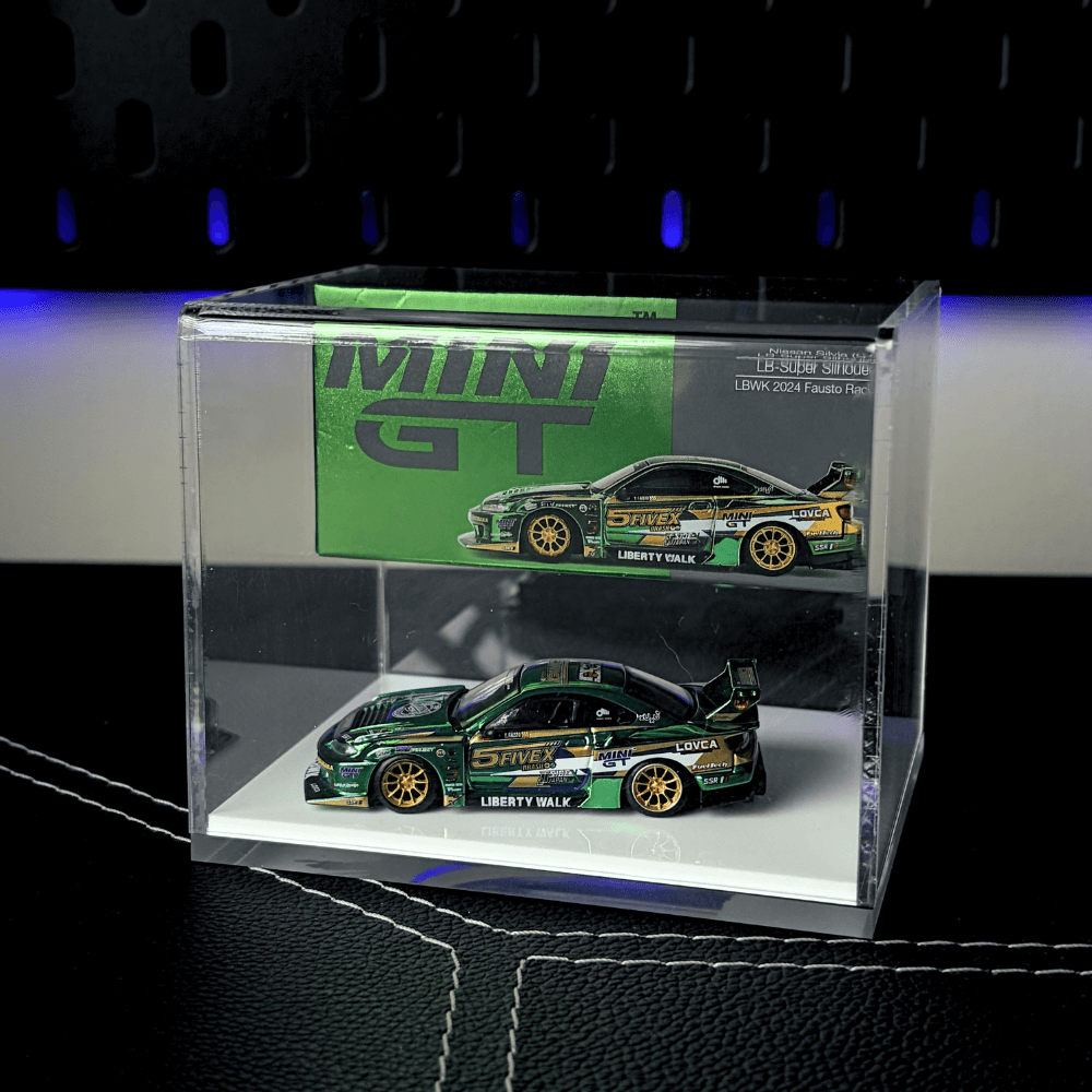Double-Deck Display Case - 1:64 Acrylic Case for MiniGT, Tarmac Works & Para64