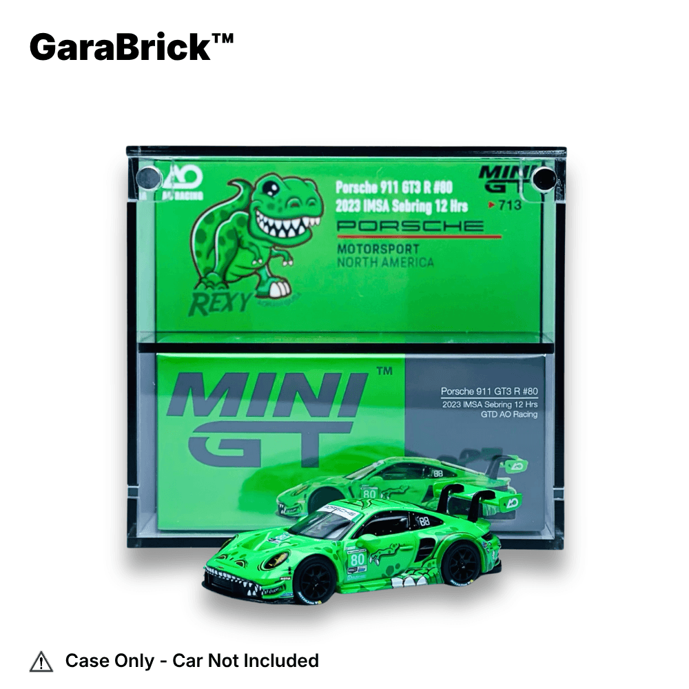 MiniGT Display Case for Porsche 911 GT3 R #80 (#713) – Garabrick MiniGT Display Case for Porsche 911 GT3 R #80 (#713) – Garabrick